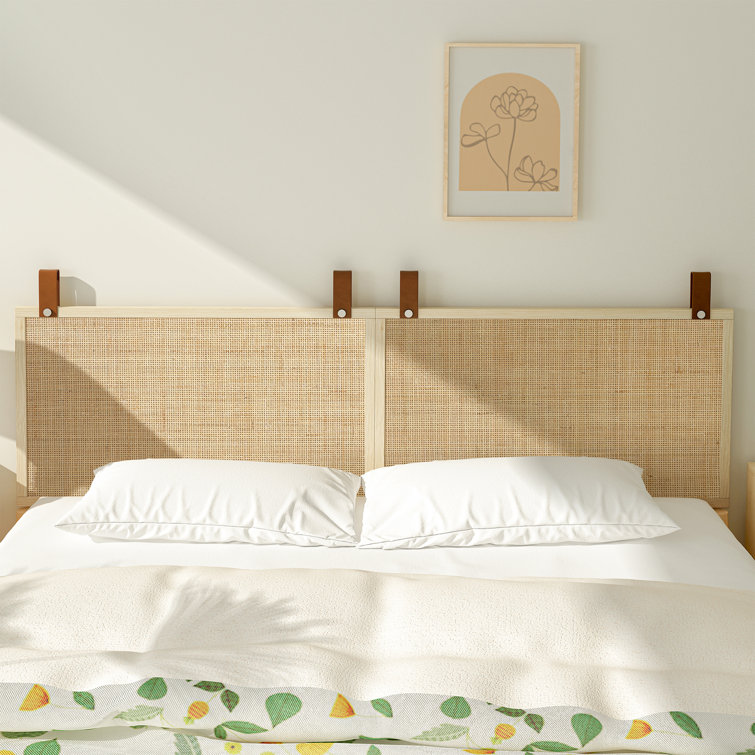 Natural 2024 rattan headboard